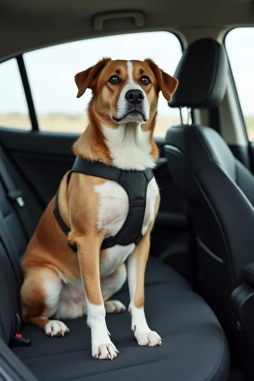 Hund i bil med en enkel och trygg lösning för vardagsresor.