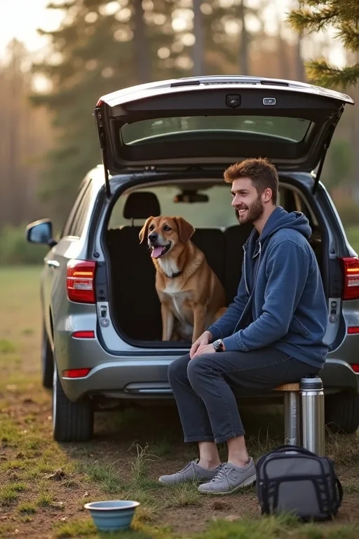 Lugn förberedelse inför helgresa med hund och enkel reseplanering