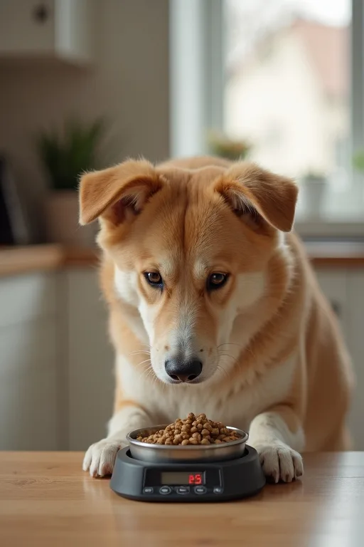 Hundfoder och portionsrutiner i ett stilla hem med fokus på enkel vardagsplanering.