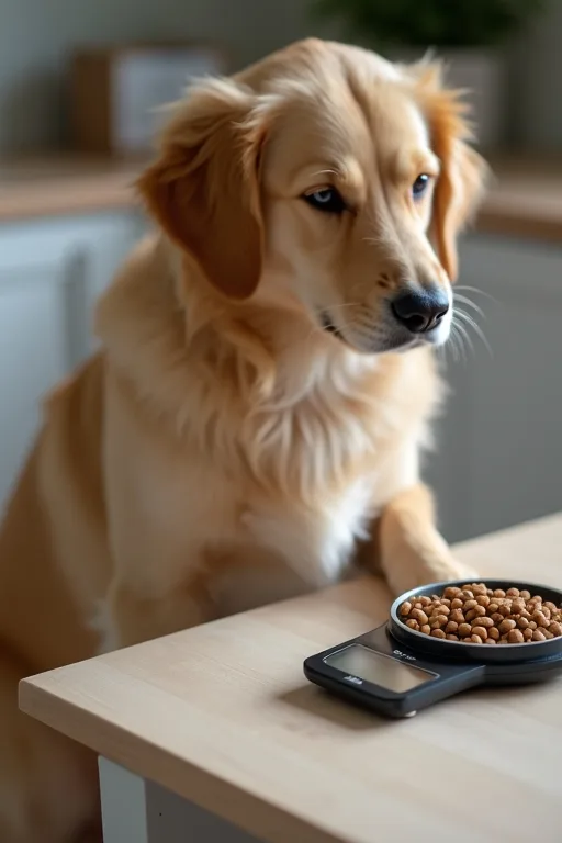 En hundägare följer upp hundens måltider med enkel anteckning och lugna rutiner i hemmet.