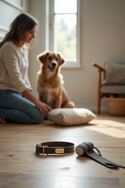 En praktisk första-vecka-lista för hund med ID-bricka, bajspåsar, koppel och sovplats.