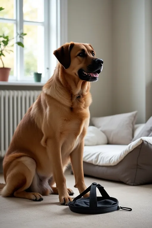 Stor hundsele som används i vardagen för en större hundras