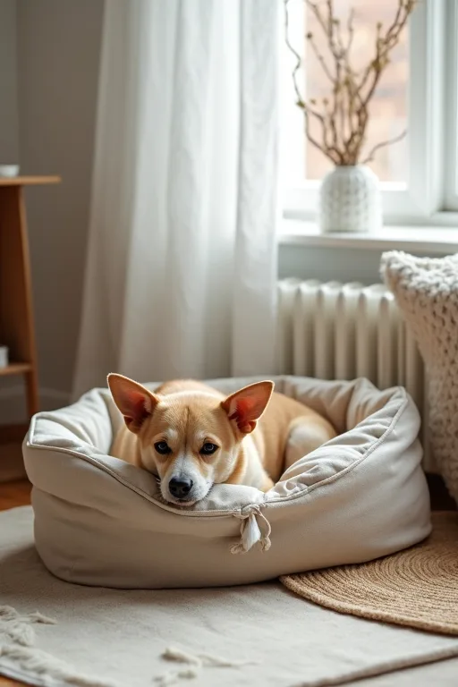 En hund som får en lugn vardag med rörelse och återhämtning i balans.