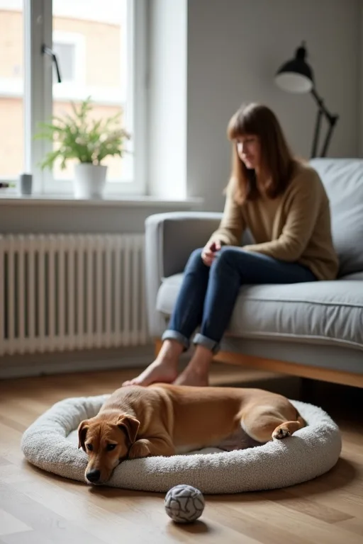 Ny hund som får landa lugnt i ett svenskt hem under de första dagarna